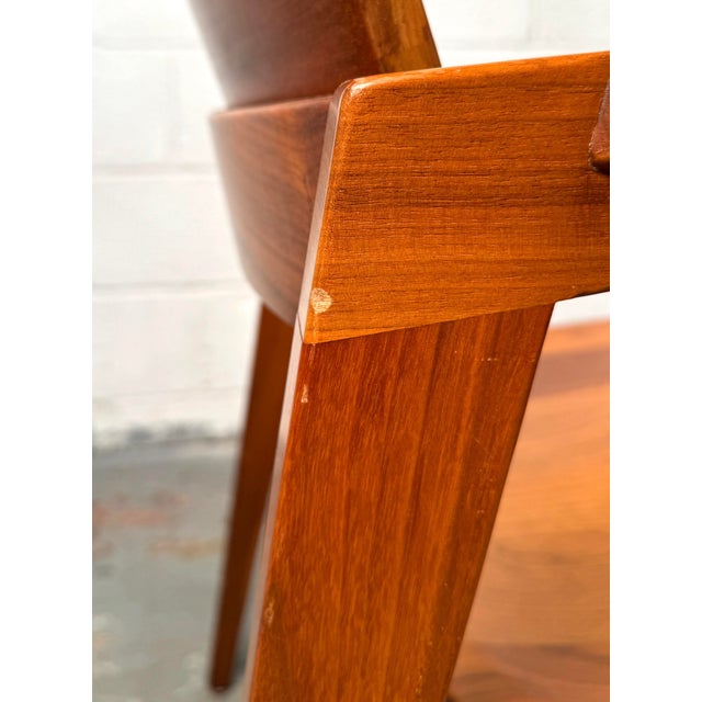 Wood Mid-Century Walnut Chair by Gunlocke For Sale - Image 7 of 12