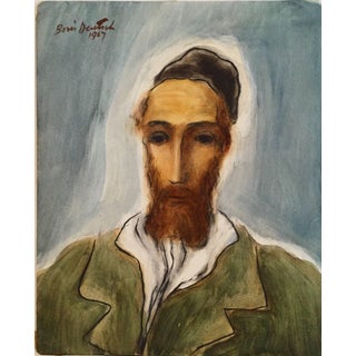 Boris Deutsch, Portrait of a Rabbi, 1967 For Sale