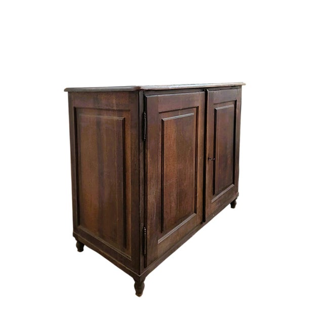 Early 19th Century Antique Walnut Sideboard with Drawers, Italy, 1830s For Sale - Image 5 of 8