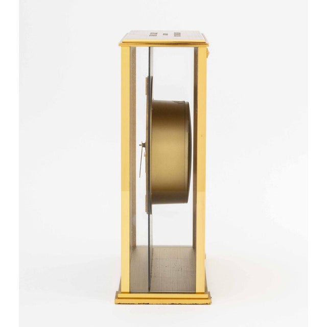 Brass Tiffany & Co. Brass Mantel Clock For Sale - Image 8 of 11