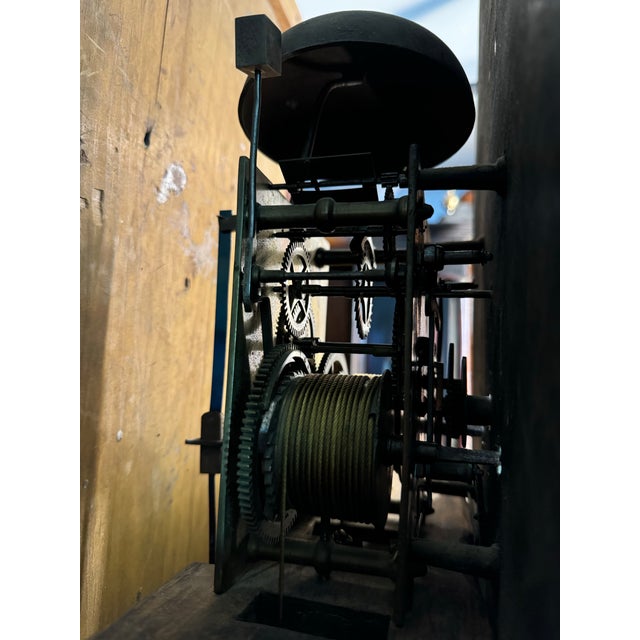 Green Early 19th Century Scottish Grandfather Clock For Sale - Image 8 of 9