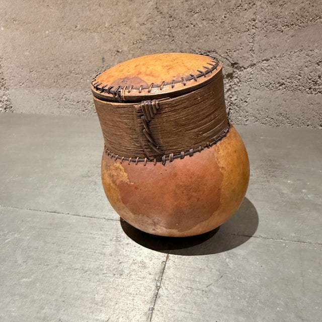 Midcentury Modern Gourd Art Lidded Container, Handmade in Malta, 1960s For Sale - Image 10 of 13