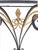 Black Vintage Hollywood Regency Demilune Black Gold Gilt Twisted Rope Iron Half Moon Wall Console Table For Sale - Image 8 of 11