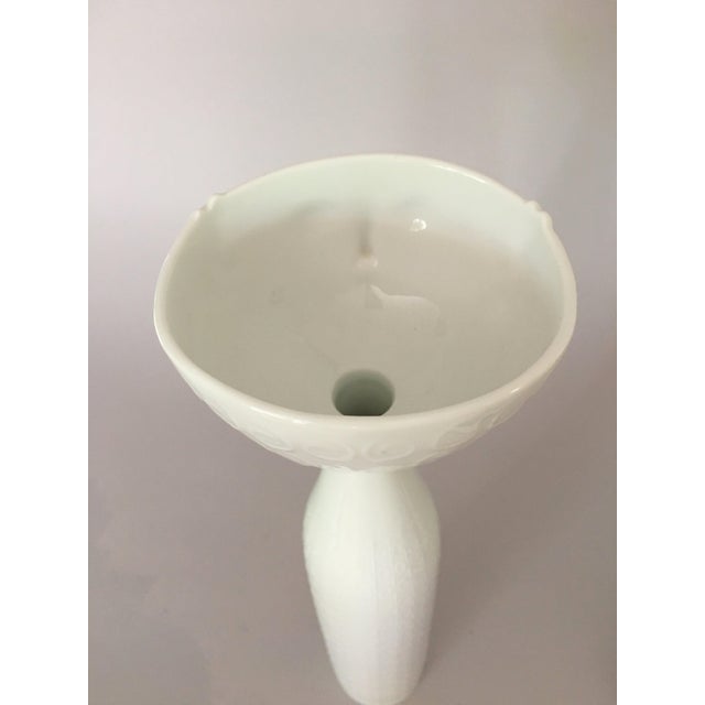 Bjorn Wiinblad for Rosenthal Studio Line Tall White Porcelain Eva Vase