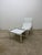 Matteo Grassi Toussaint and Angeloni White Leather Lounge Chair and Footrest for Matteo Grassi For Sale - Image 4 of 17