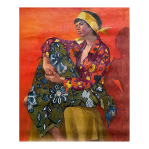 Mid Century Oil Painting on Canvas by Blanch Fried