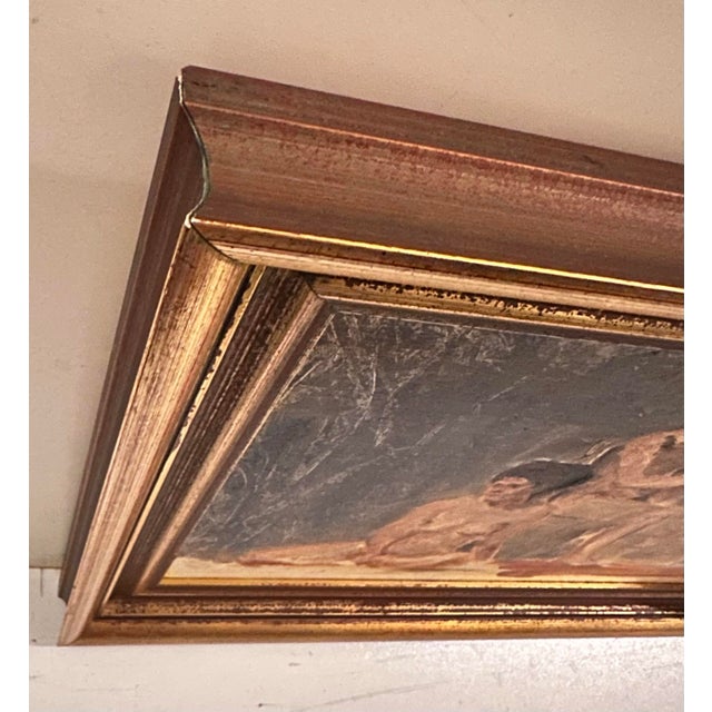 Figurative Vintage Figurative Painting For Sale - Image 3 of 8