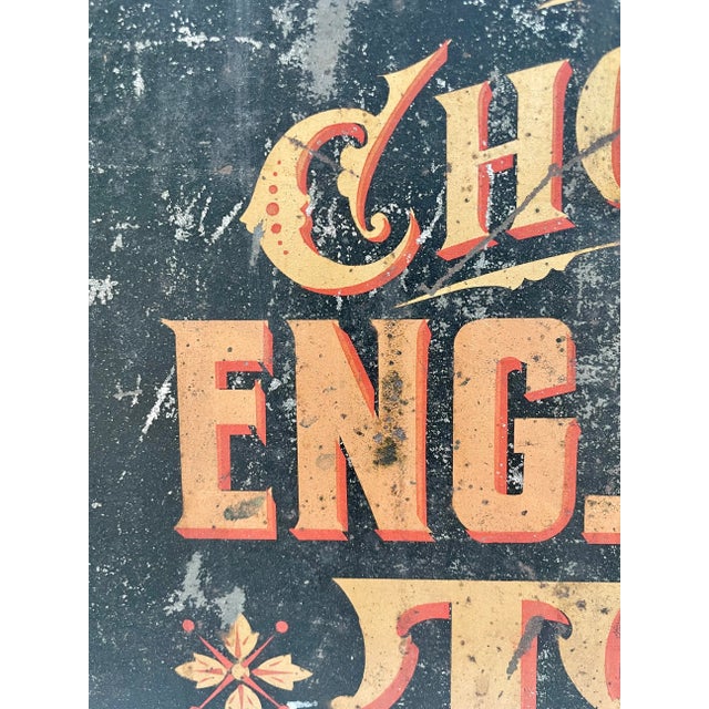 American Antique Large Shopkeeper Advertising Tea Metal Bin For Sale - Image 3 of 13