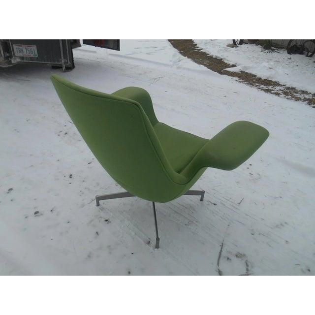 1990s Vintage Dialogue Wing Lounge Chair by HBF For Sale - Image 6 of 10