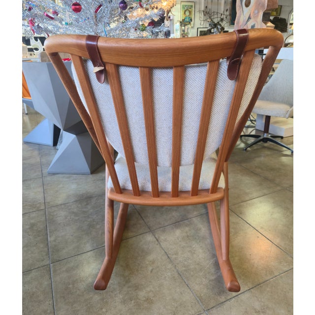 Mid-Century Modern Danish Style Rocker by Benny Linden Design For Sale - Image 3 of 9