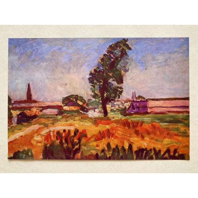 This Henri Matisse rare vintage 1946 first edition Fauvist fine art lithograph print " Paysage De Toulouse " 1900, is an...