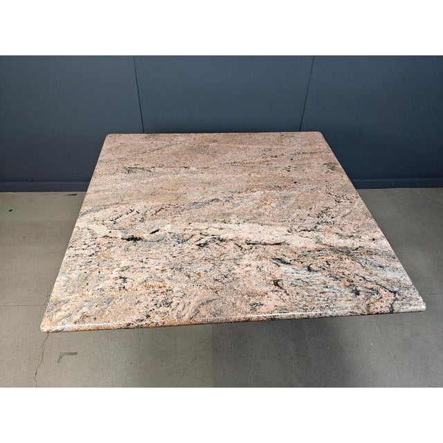 Stone Vintage Granite Square Dining Table, 1970s For Sale - Image 7 of 12