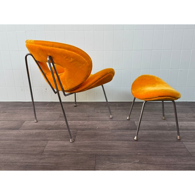 Set of Kare Chair with Pouf, 1980s For Sale - Image 4 of 15