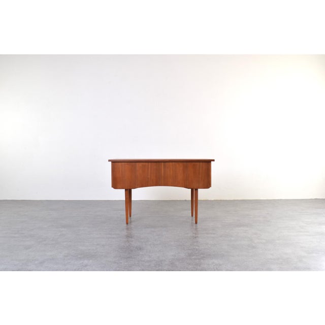 Brown Mid-Century Modern Danish Teak Desk, 1960s For Sale - Image 8 of 18