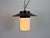 Industrial Grey Enamel Pendant Lamp with Milk Glass from Elektrosvit, 1960s For Sale - Image 17 of 18