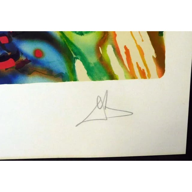 Salvador Dalí 1980s Salvador Dali Fleurs Surrealiste "Vanishing Face & Gala's Bouquet" Matching Edition For Sale - Image 4 of 12