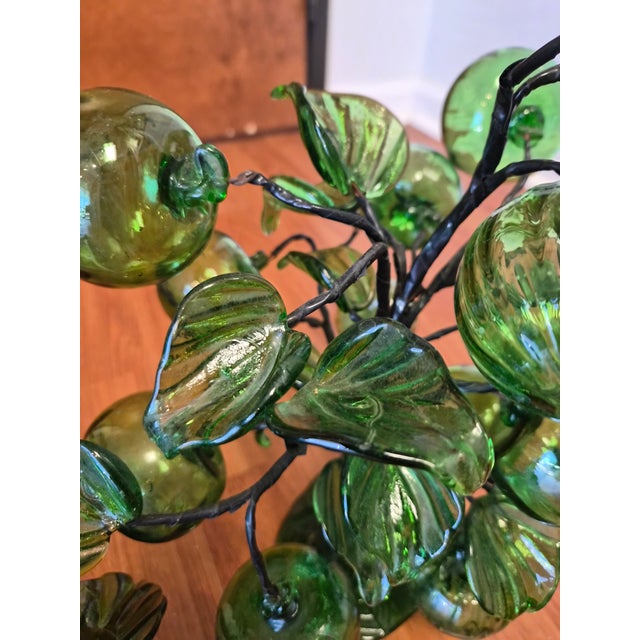 Glass Pair of Blown Glass Murano Fruit Trees For Sale - Image 7 of 12
