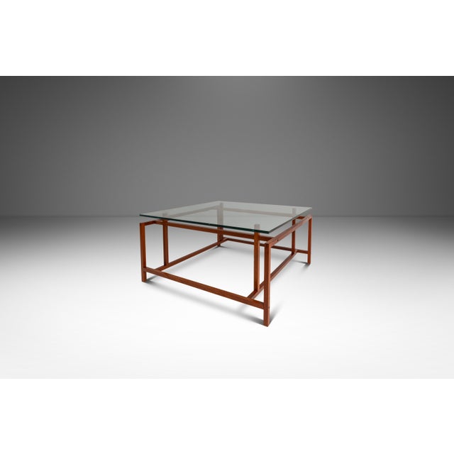 Mid-Century Modern Danish Mid-Century Modern Coffee Table in Solid Teak W/ Glass Top Attributed to Henning Nørgaard for Komfort of Denmark, C. 1960's For Sale - Image 3 of 14