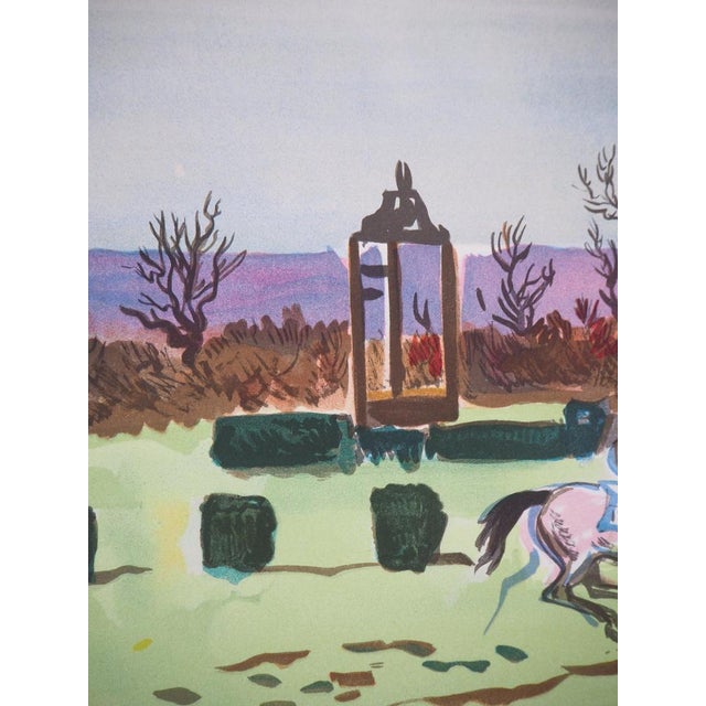 Yves Brayer, Course d'obstacles, Lithograph For Sale - Image 4 of 8