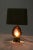 Metal Vintage Brass Table Lamp with Agate For Sale - Image 7 of 8