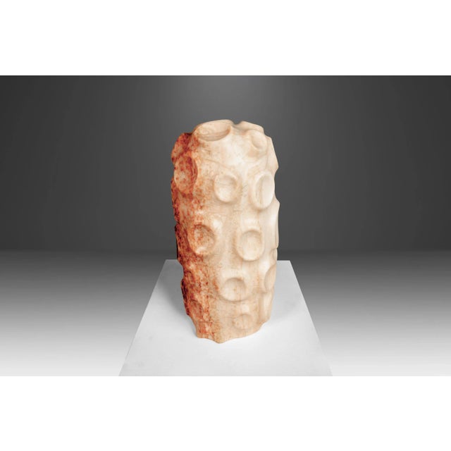 Hand-sculpted in pure, solid alabaster this fascinating sculpture is absolutely arresting from every angel. Sculpted by...