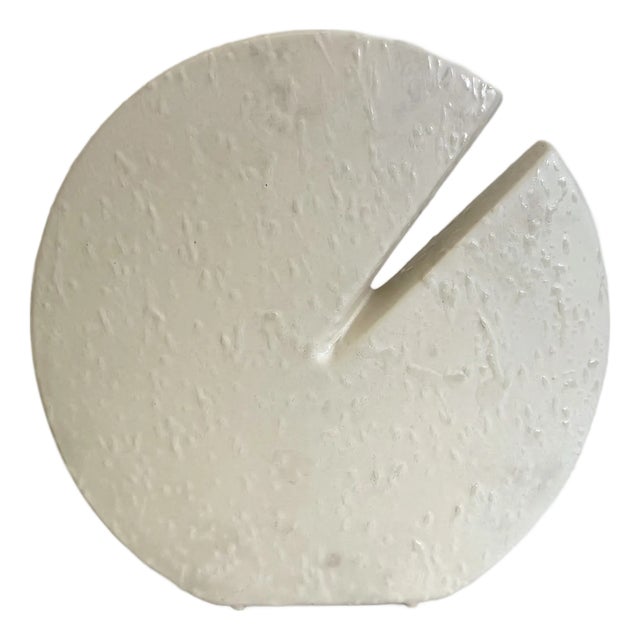 Off White Ceramic Vase from Nereo Boaretto, 1972 For Sale