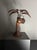 Pencil Reed Rattan Palm Tree Table Lamp in the style of Mario Lopez Torres, 1970s For Sale - Image 6 of 17