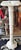 A true classic that fits with modern to palace decor, this 1920th c. carrara marble pedestal with rotating top.