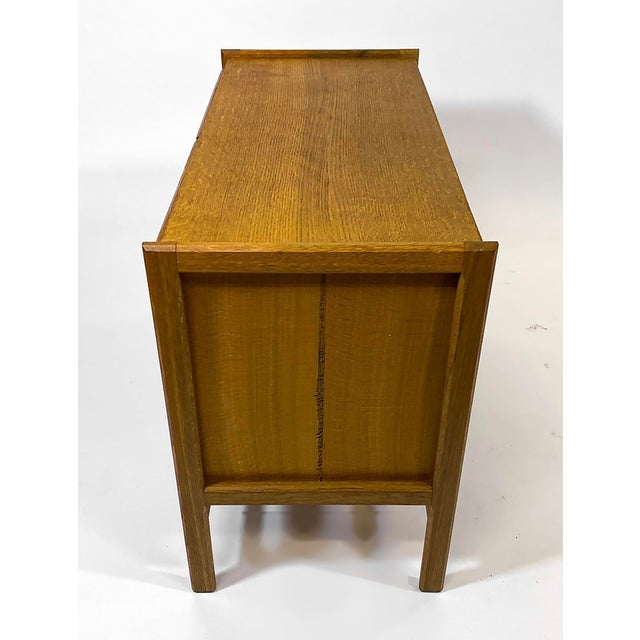 Scandinavian Modern Henning Kjærnulf Style Oak Cabinet For Sale In Miami - Image 6 of 8