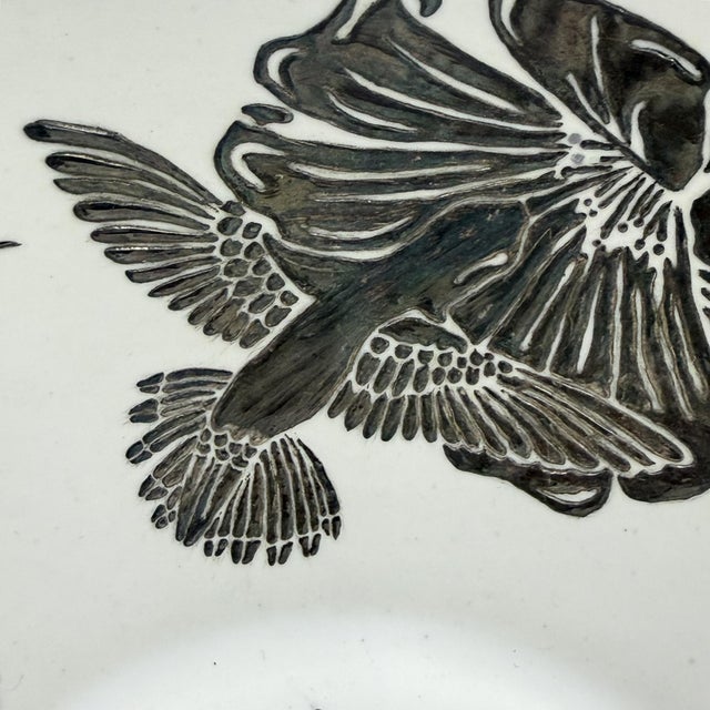1980s Emilia Castillo Taxco, Pure Silver & Porcelain Hummingbird Serving Bowl For Sale - Image 18 of 18