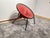 Hans Olsen Balloon Lounge Chair in Red Suede & Metal by Hans Olsen For Sale - Image 4 of 18
