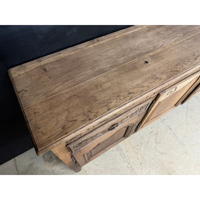 Brown French Oak Enfilade, 1870 For Sale - Image 8 of 17