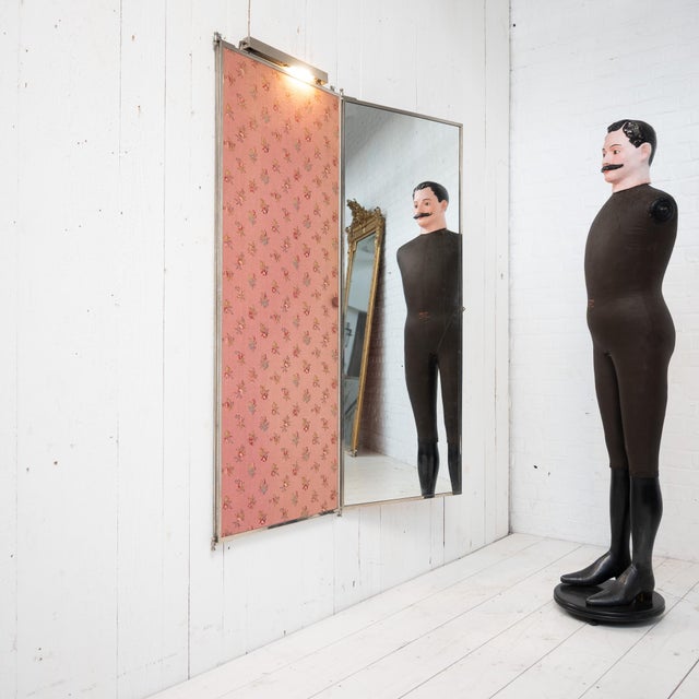 Vintage French Brot Triptych Mirror, 1920 For Sale - Image 3 of 13