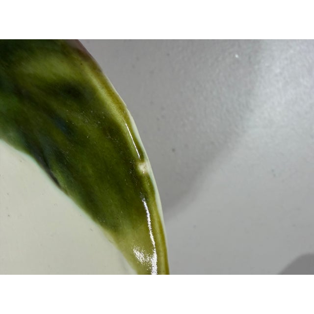 Antique French Majolica Cake Plate For Sale - Image 4 of 6