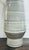 2020s Mid-Century Modern Stylish Gray and Cream Striped Vase For Sale - Image 5 of 5