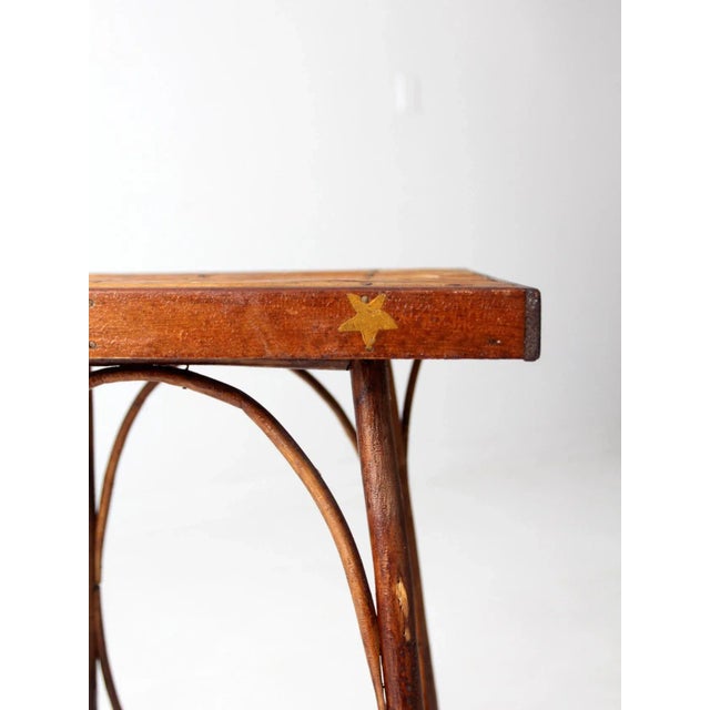 Antique Rustic Twig Side Table For Sale - Image 6 of 12