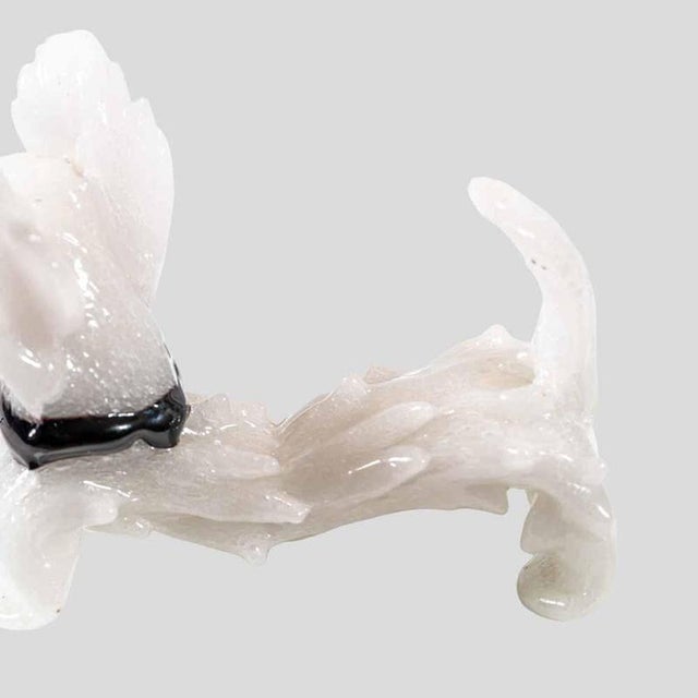1930s Barovier & Toso White Murano Glass Scottish sausage Terrier Dog FigurineExquisite Craftsmanship from Barovier &...
