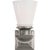 New York Subway Single Light in Antique Nickel with White Glass Designer: Chapman & Myers Height: 9.75" Extension: 8"...