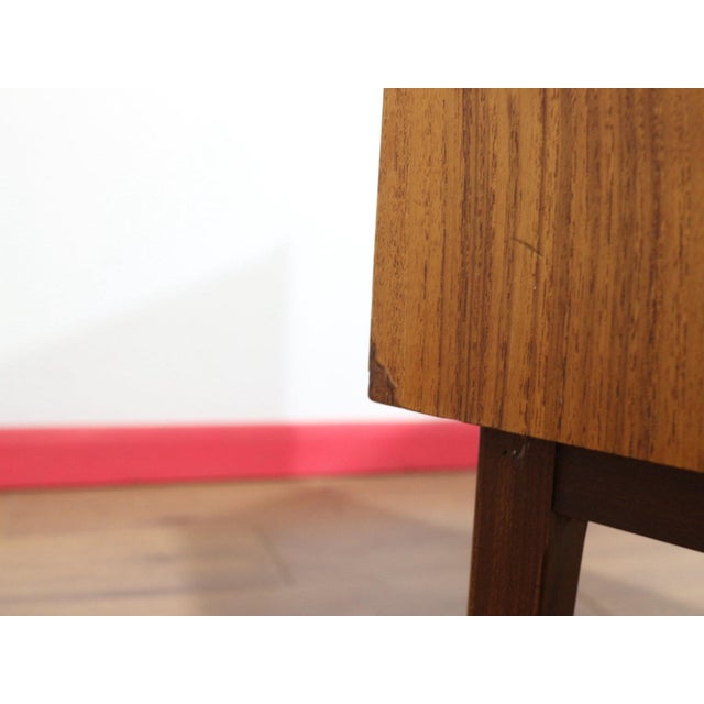 Mid Century Modern Vintage Teak Secretaire Bureau Desk Danish Style For Sale - Image 12 of 15