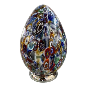Contemporary Murano Glass Style Venetian Multicolored Millefiori Murrine Table Lamp