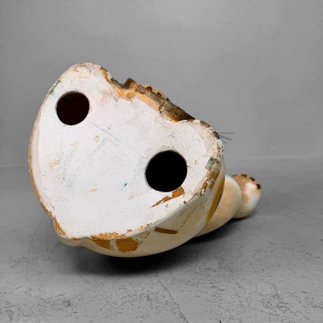Japanese Maneki-Neko Lucky Cat with Koban, 1950s For Sale - Image 10 of 11