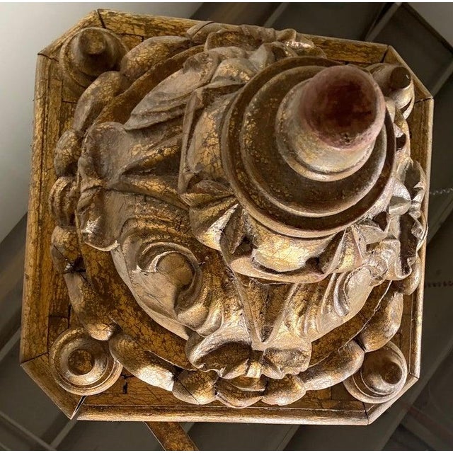 Wood Northern Italian Giltwood Lantern For Sale - Image 7 of 12