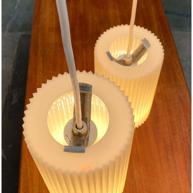 Metal Mid-Century Modern German Plastic Pendant Lamp from Erco For Sale - Image 7 of 18