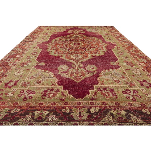 Late 20th Century Vintage Turkish Sivas Rug, 06'09 X 11'05 For Sale - Image 4 of 8