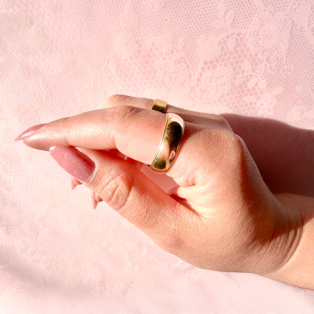 Vintage 14k Gold Benchmark Band, Size 10.5 For Sale - Image 9 of 10