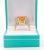 Early 20th Century GIA Certified Topaz Half Bezel and Diamond Square Vintage Ring in 18K Two Tone G, Size 8 For Sale - Image 5 of 8