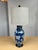 Mid-Century Modern Chinoiserie Blue Porcelain Table Lamp For Sale - Image 3 of 12