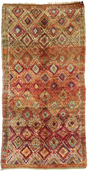 Vintage Taznakht Moroccan Rug - 05'11 X 11'10