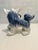 1980s Blue & White Porcelain Foo Dogs “Styled After” Staffordshire - A Pair | Turtle and Crane For Sale In Mobile - Image 6 of 11