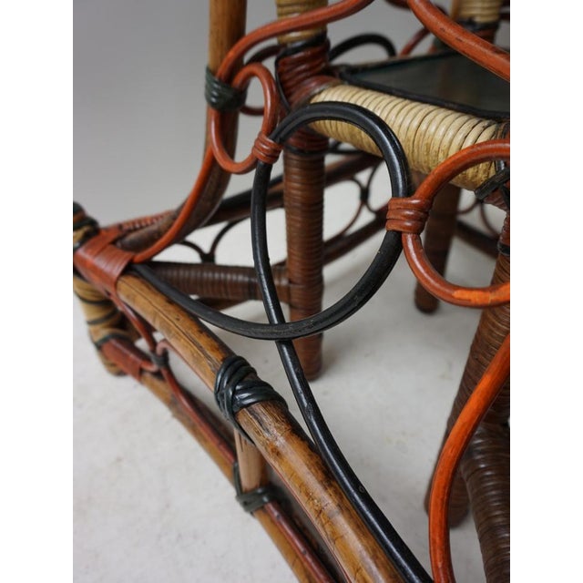 Art Nouveau Rattan Wicker Floor Lamp, 1890s For Sale - Image 12 of 18